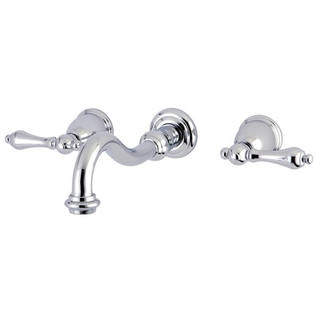 Kingston Brass Roman Tub Faucet, Polished Chrome, Wall Mount KS3021AL